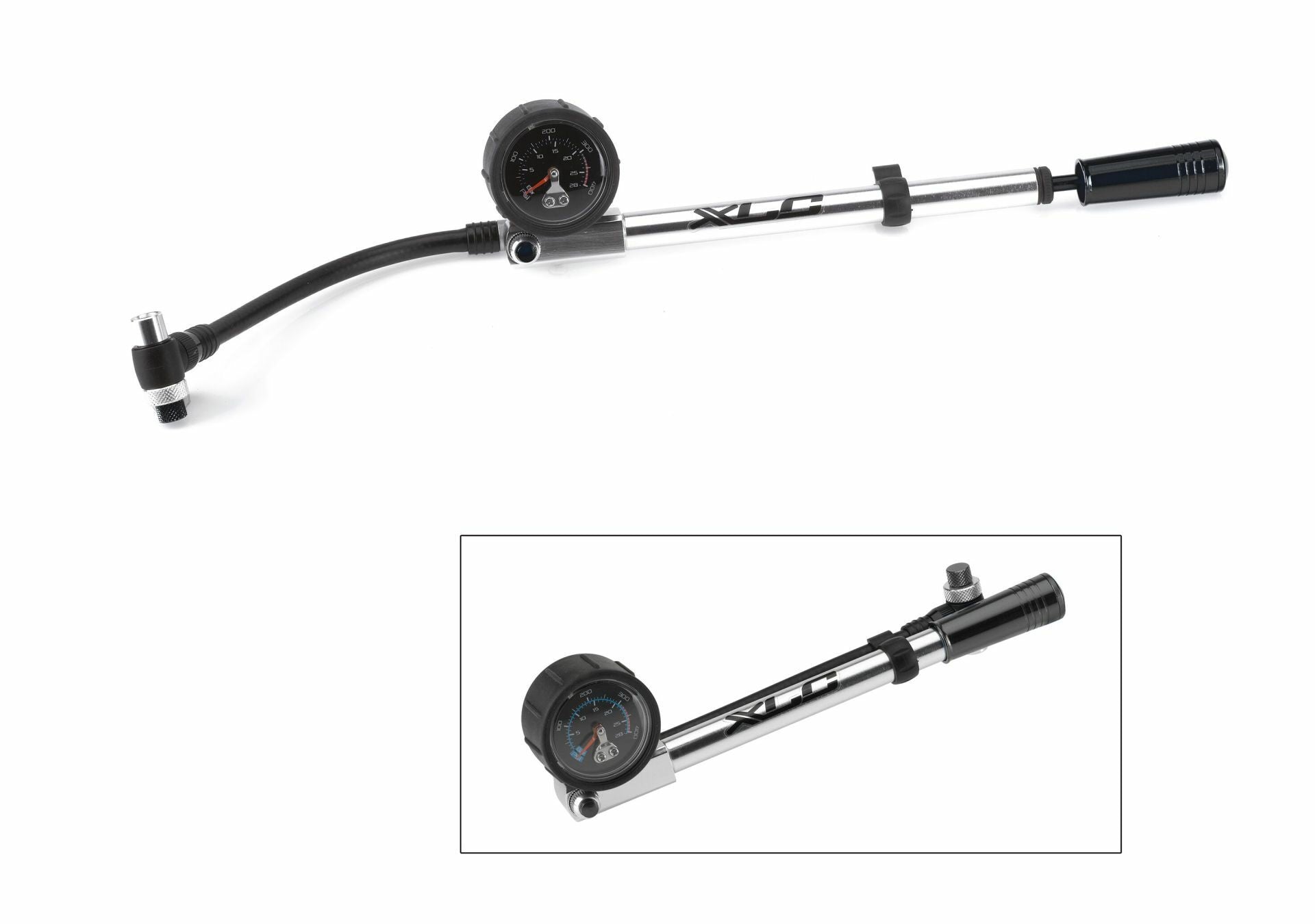 Pump for shock absorber XLC HighAir Pro with pressure gauge 400psi Brand XLC