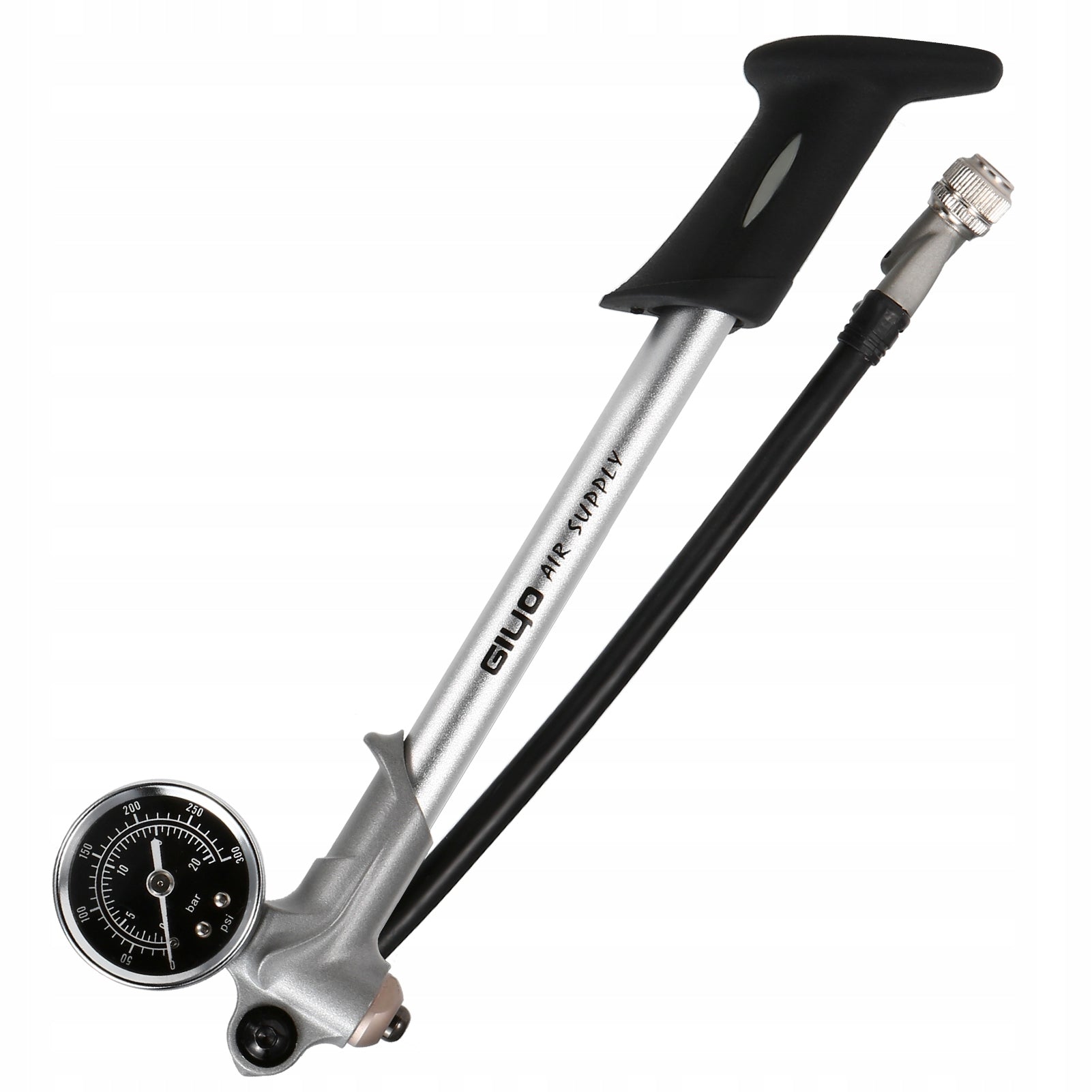Pump for shock absorbers Giyo GS02D black Dominant material aluminum