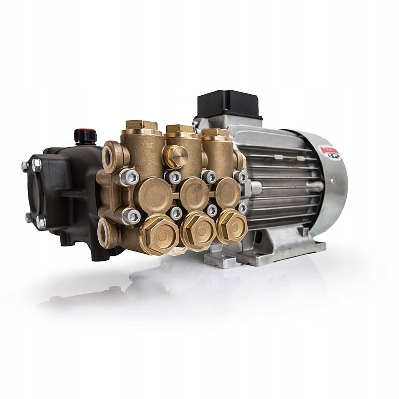 Pump + motor, for pressure washer, washer 15l/min., 200Bar 400V, branded