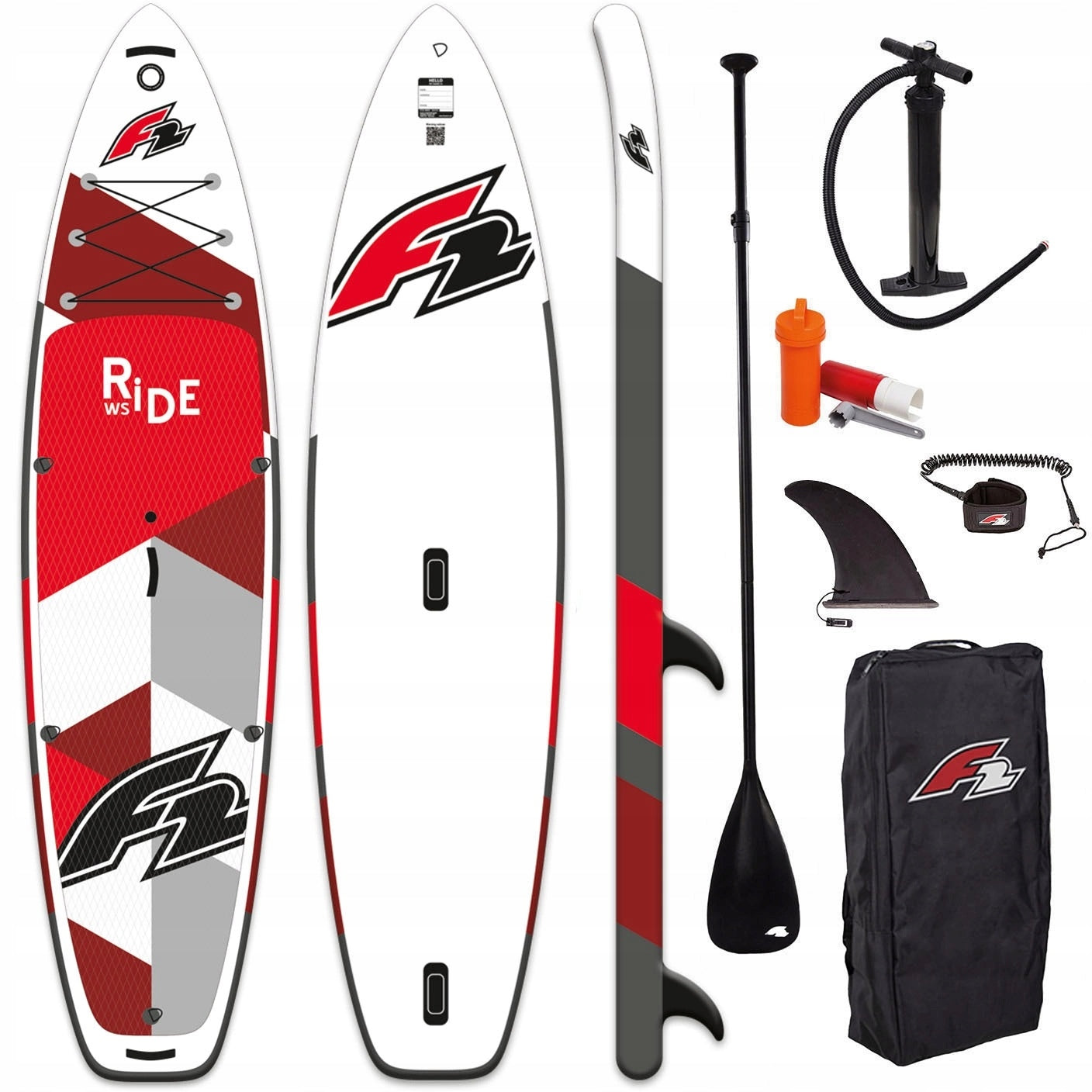 Pumped Board WindSup F2 Ride WS 11'5" RED 350 CM