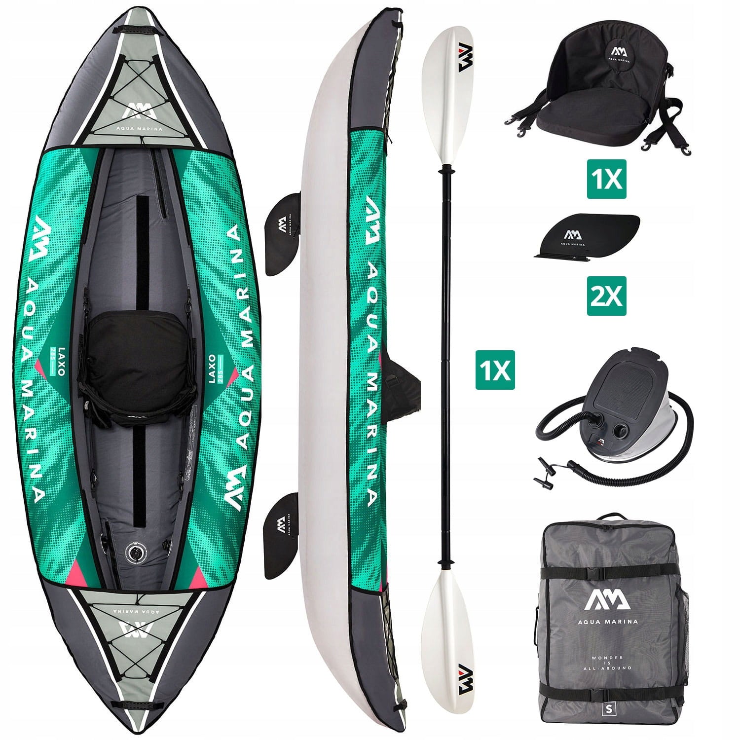 Pumped Kayak Aqua Marina Laxo 285 1-person. Brand Aqua Marina