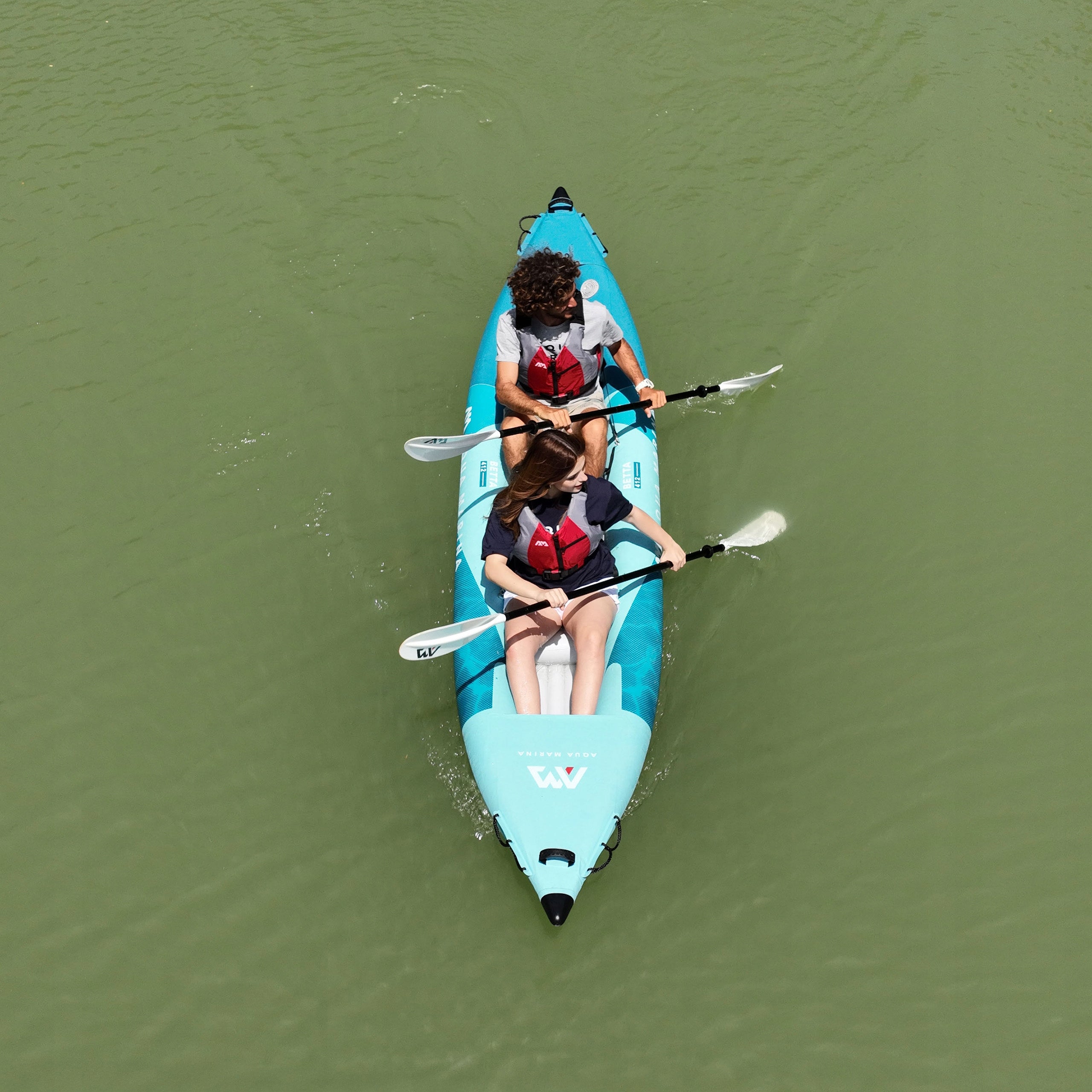 Pumped kayak Aqua Marina Betta 412 Blue 2026 2-person + Inflatable buoy Number of seats 2