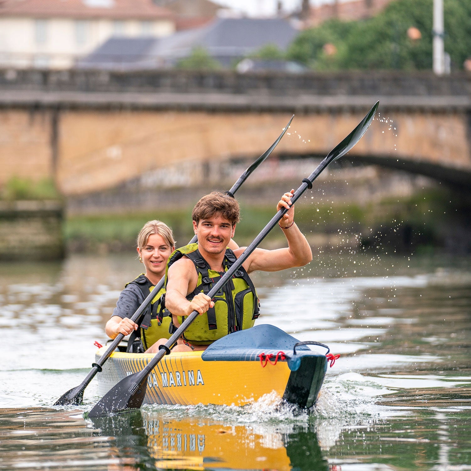 Pumped kayak Aqua Marina Tomahawk Air-K440 +Pump EP-T16+BOJKA INFLATABLE Weight 20.1 kg