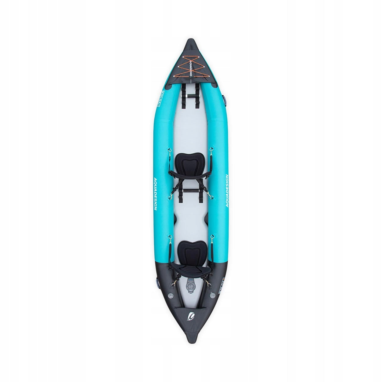 Pumped kayak Aquadesign Koloa 360 cm 2-person 210 kg + 2x Paddle KP-1 Brand Aqua design