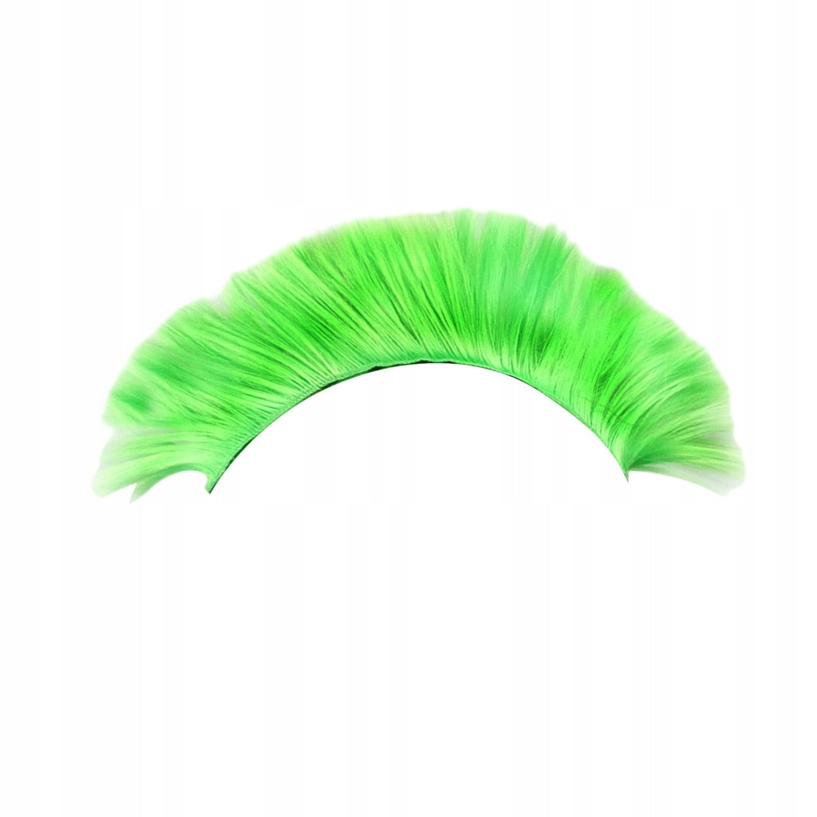 Punk Hair Wig Helmet Hairpiece Helmet Decor Motorcycle Hairpiece Green