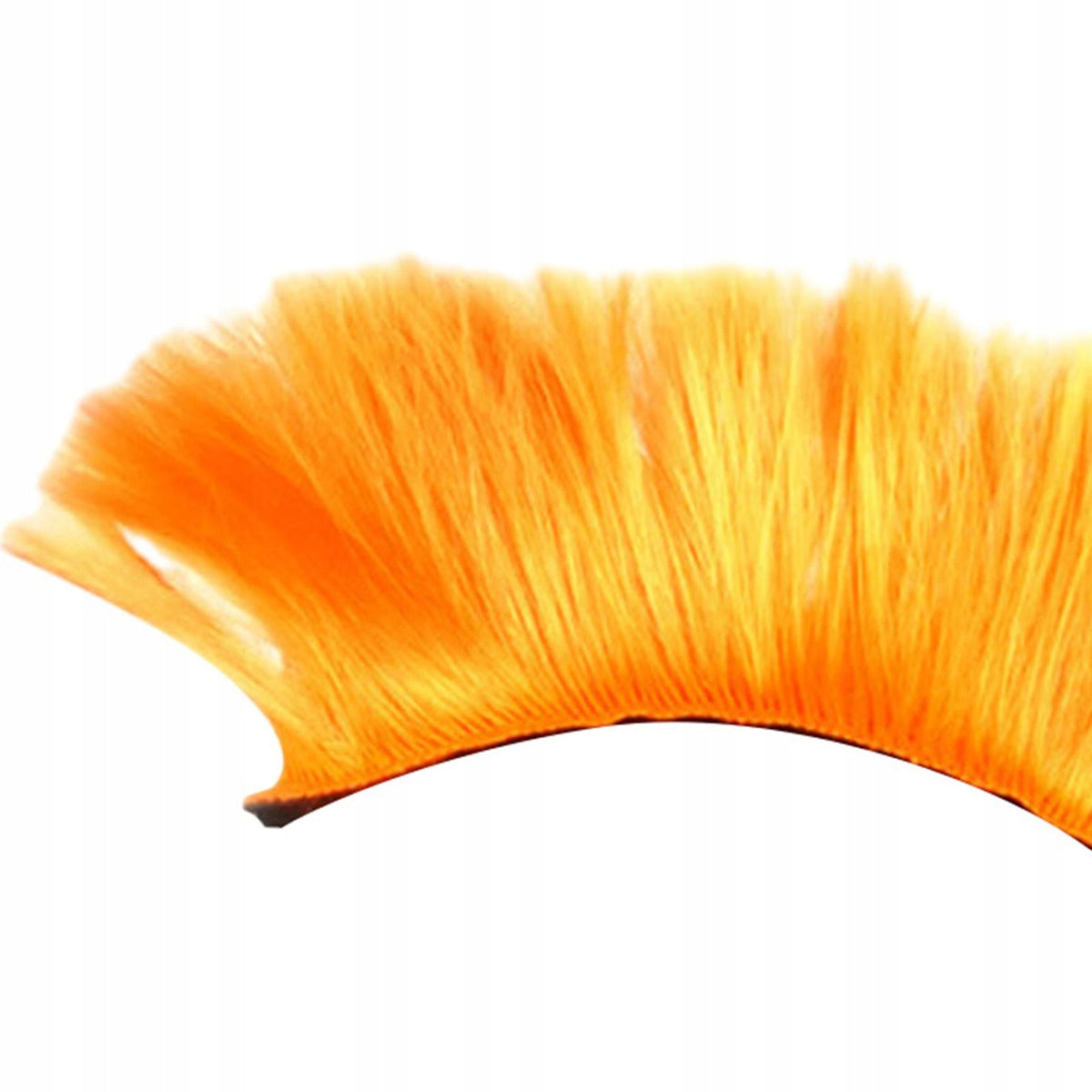 Punk Hair Wig Helmet Hairpiece Helmet Decor Motorcycle Hairpiece Orange Packaging status original
