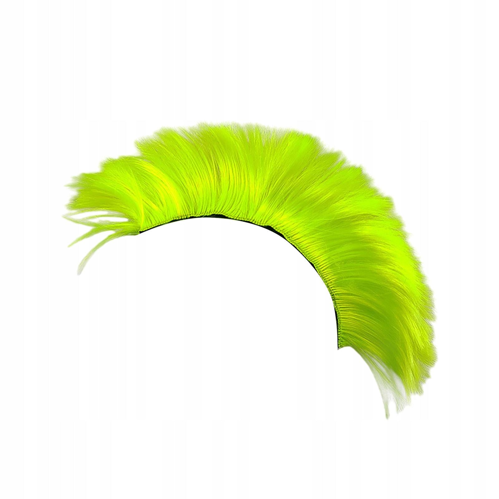 Punk Hair Wig Helmet Hairpiece Helmet Decor Motorcycle Light Green