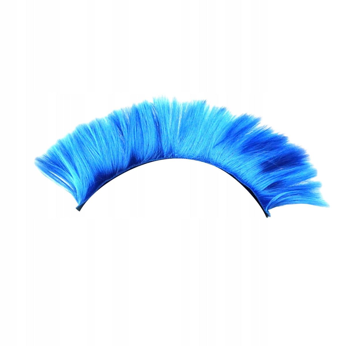 Punk Hair Wig Motorcycle Hairpiece Helmet Wigs Extensions PET Fiber Blue Packaging status original