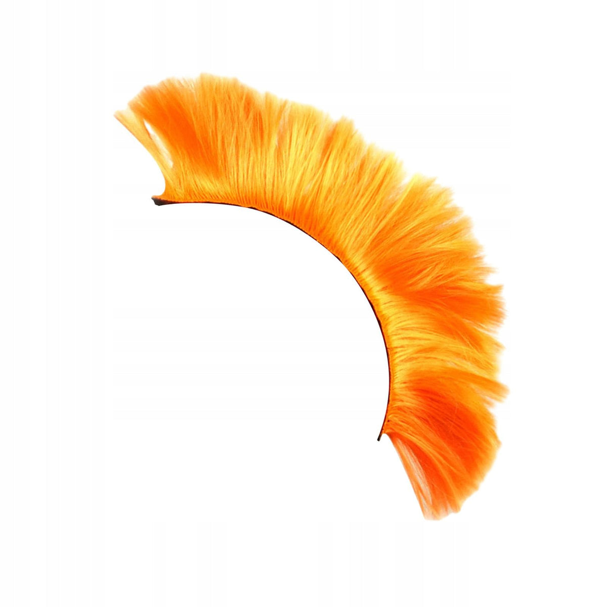 Punk Hair Wig Motorcycle Hairpiece Helmet Wigs Extensions PET Fiber Orange
