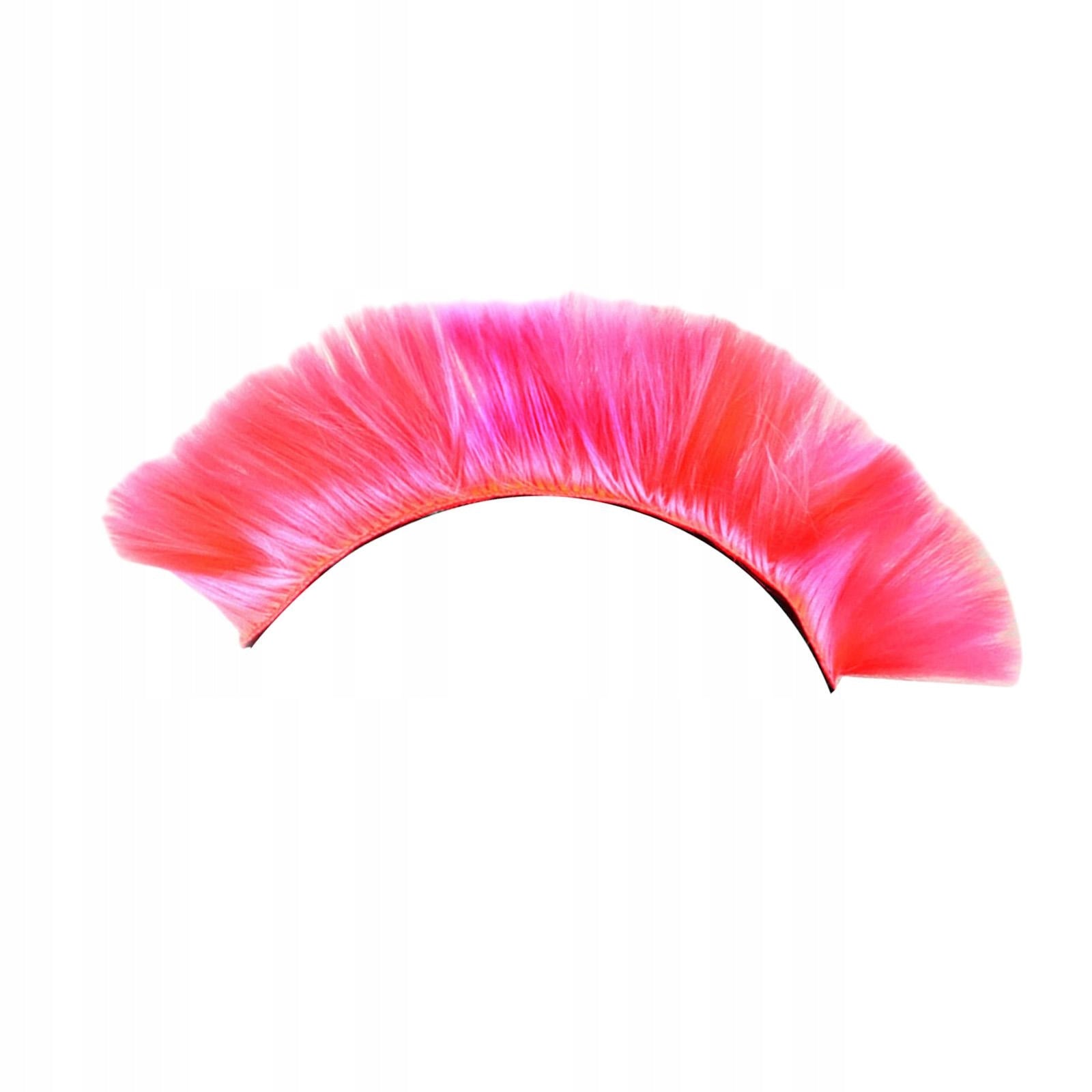 Punk Hair Wig Motorcycle Hairpiece Helmet Wigs Extensions PET Fiber Pink Packaging status original