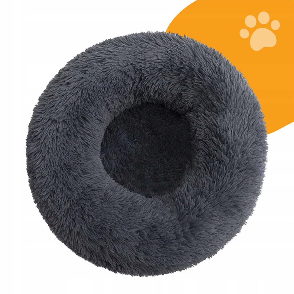 Pupilo Cat Big Dog Bed Plush Grey Pillow 100cm XXL Length 100 cm