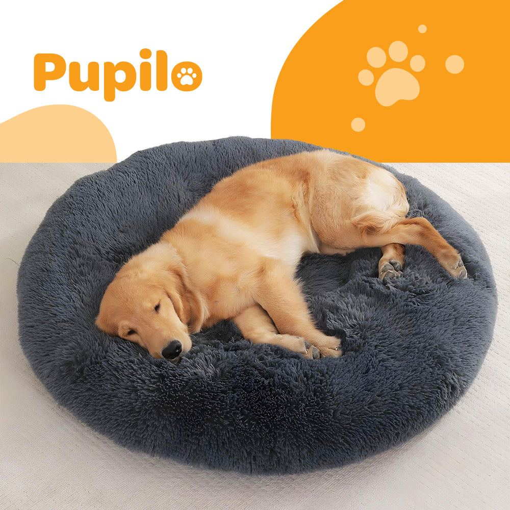 Pupilo Cat Big Dog Bed Plush Grey Pillow 100cm XXL Manufacturer code PJ-004