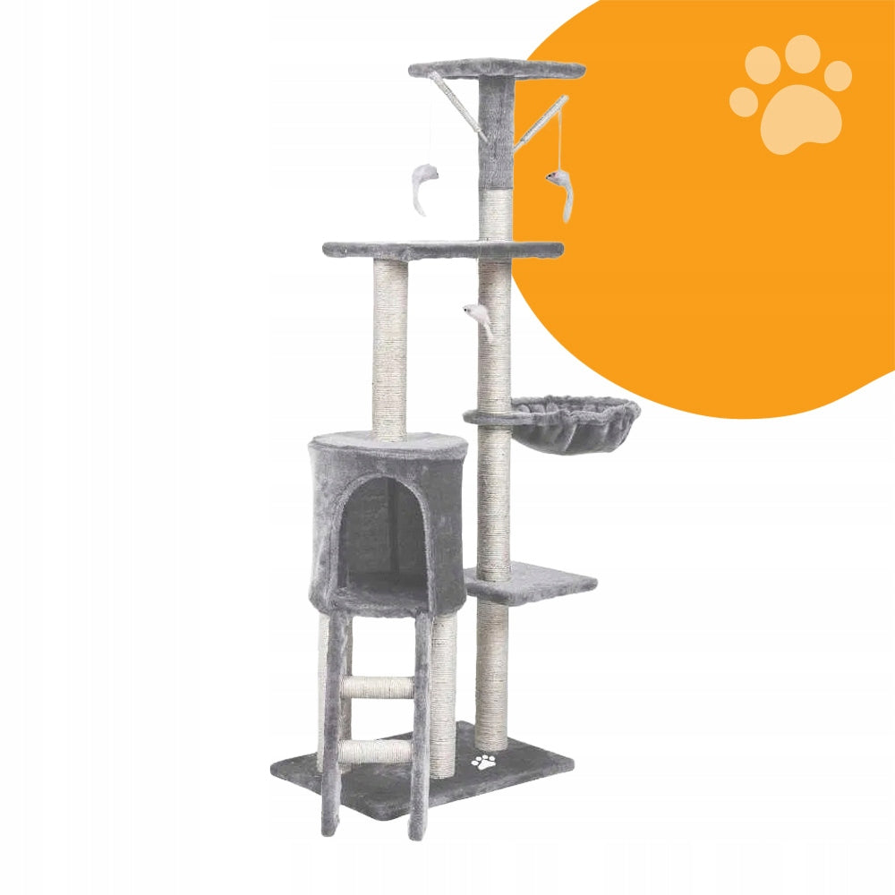 Pupilo Cottage Scratcher Bed Hammock Ladder For Cat Toys Mouse Sizal Height (cm) 101 - 160 cm