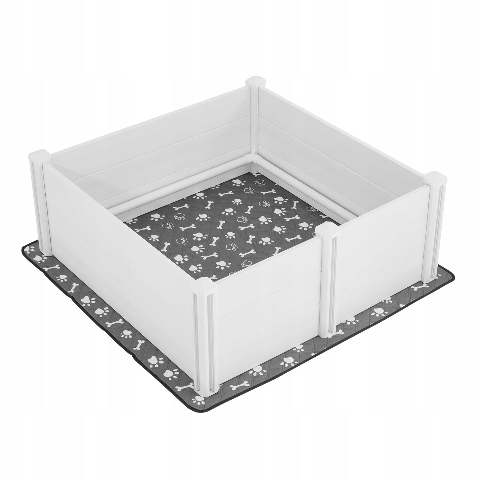Puppies Cage Size L 122x122x46CM Adjustable Door With Pads Length 122 cm