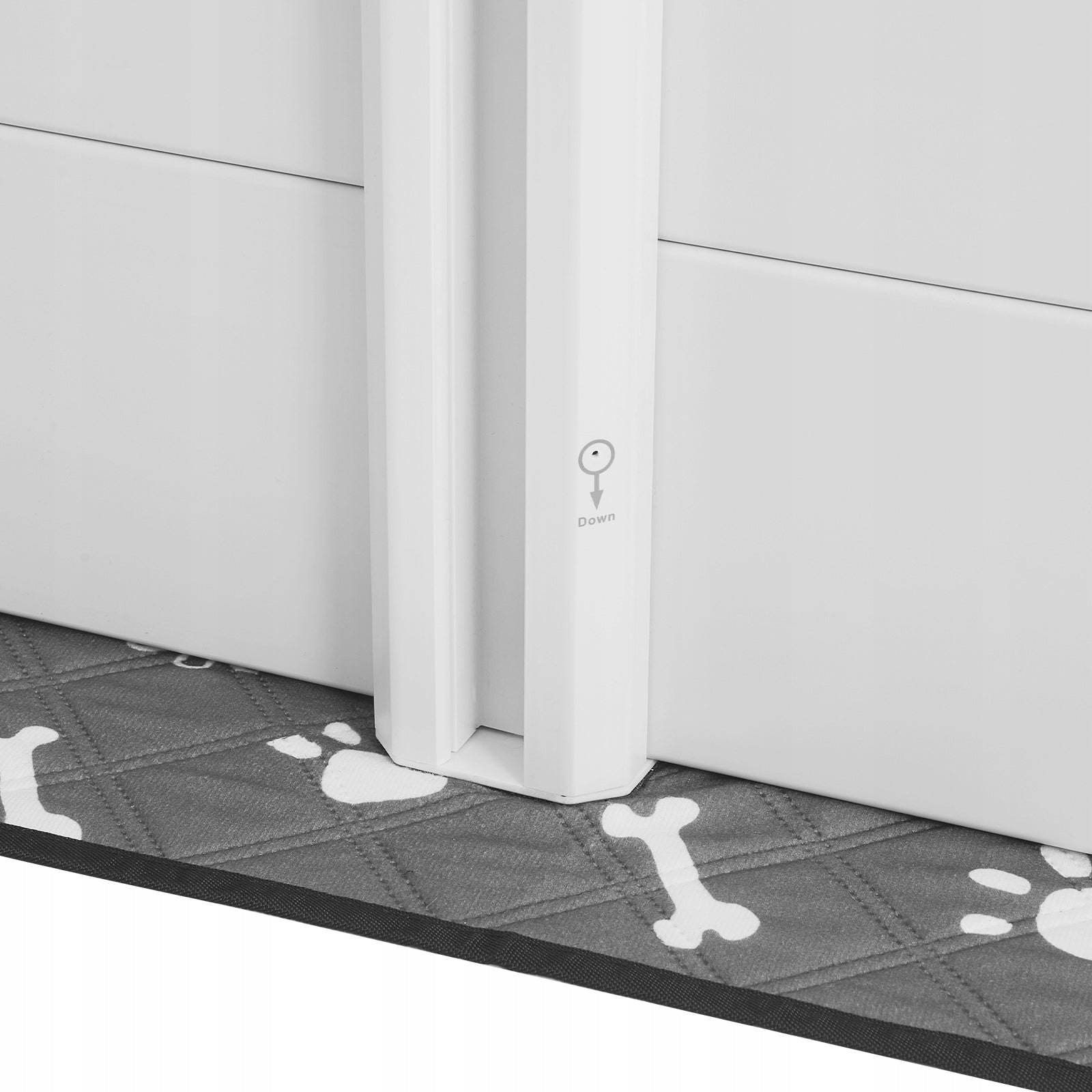 Puppies Cage Size L 122x122x46CM Adjustable Door With Pads Product height 46 cm