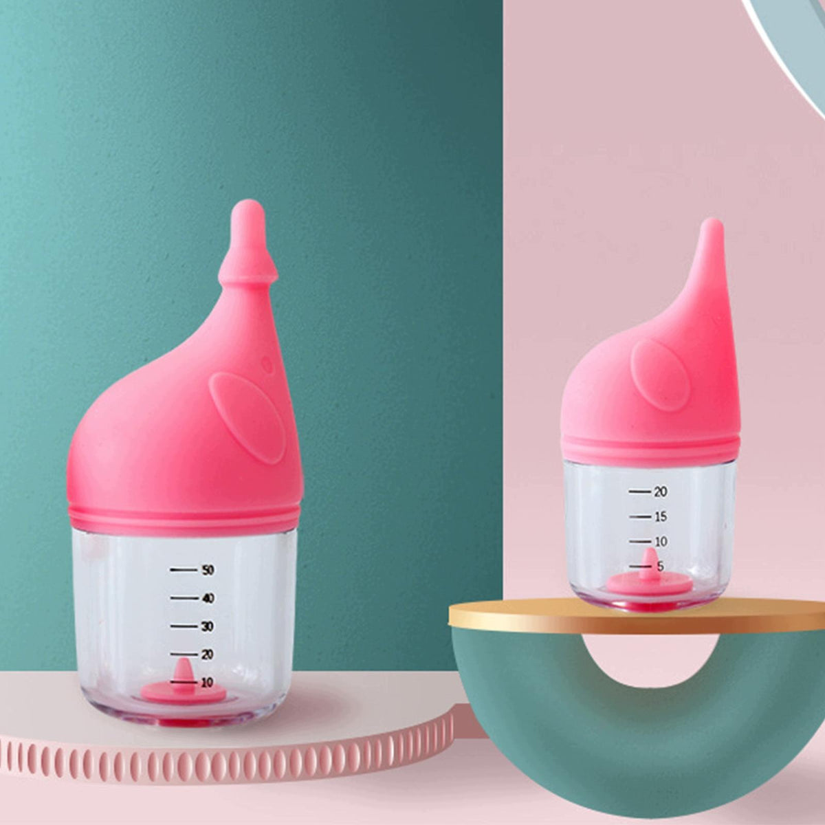 Puppies Kittens Nursing Bottle with Flow Control Multifunctional Pink 50ml Manufacturer code 08764090141