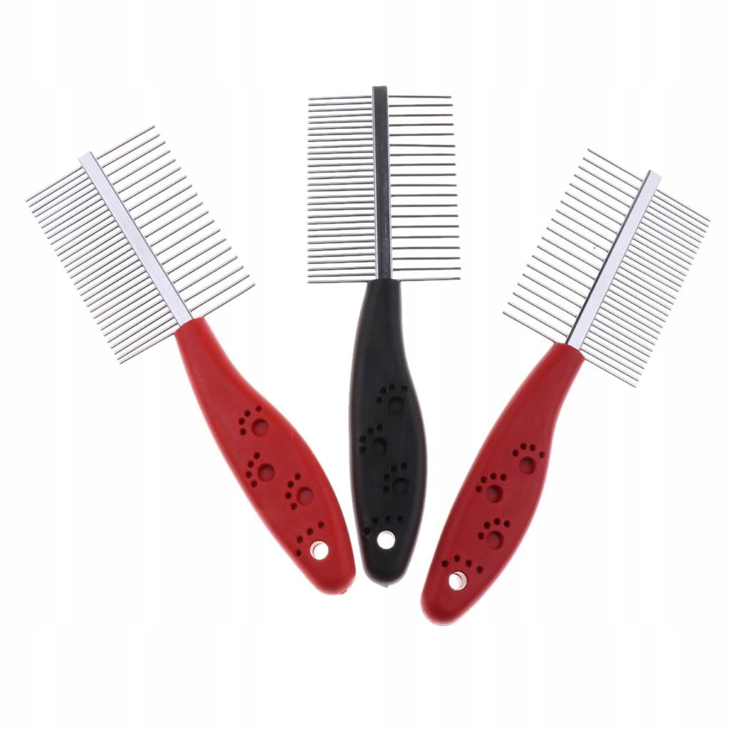 Puppy Comb Slicker Brush Groom Rake Cat Dog Rabbit Double side Packaging status original