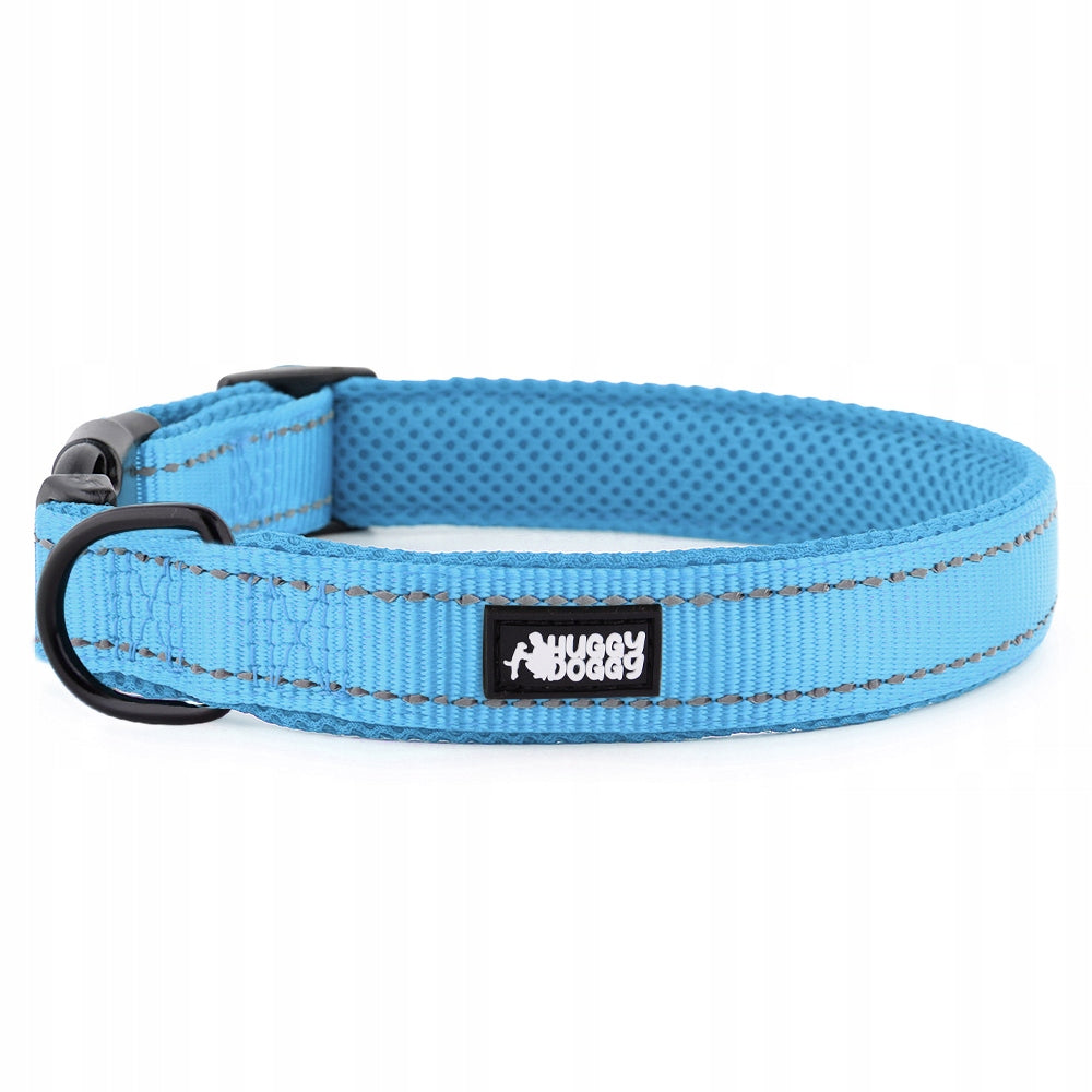 Puppy collar blue reflective light HUGGY DOGGY size XS
