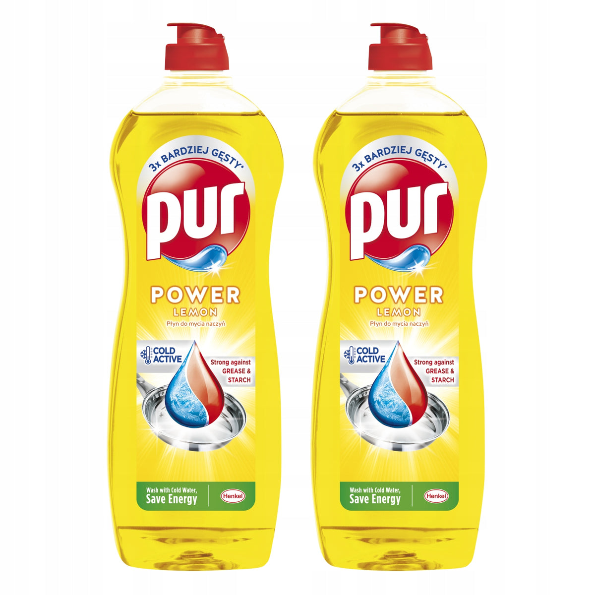 Pur Lemon Dishwashing liquid lemon 2x750ml