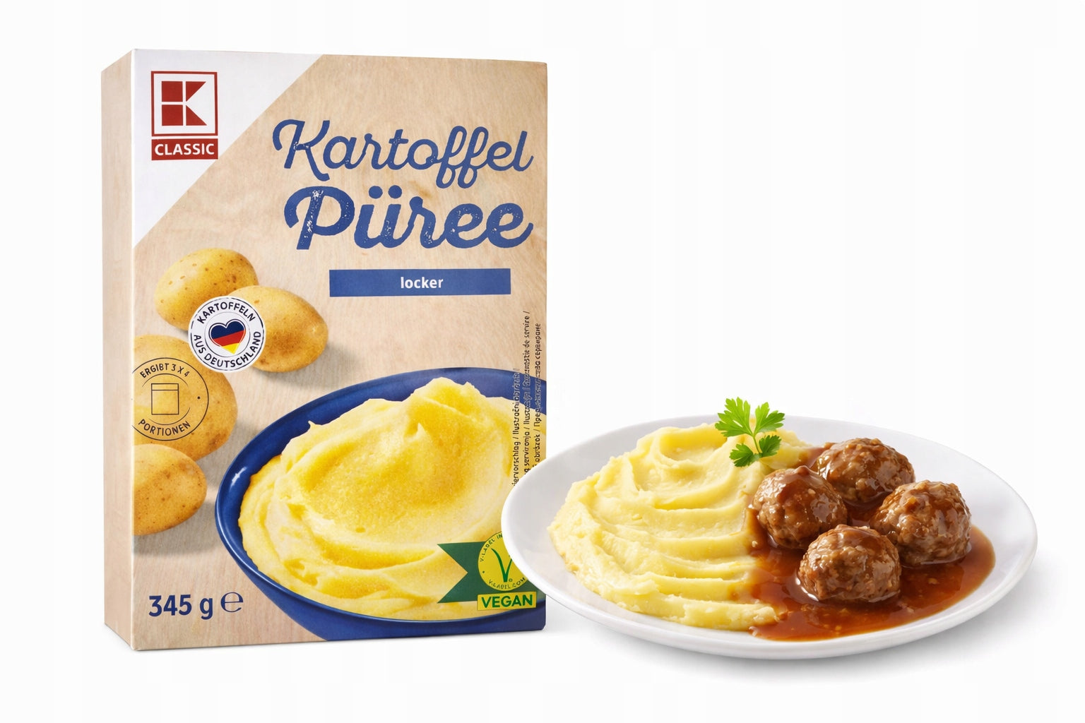 Puree Potato Powder Instant Vegan 12 Servings Piure Germany