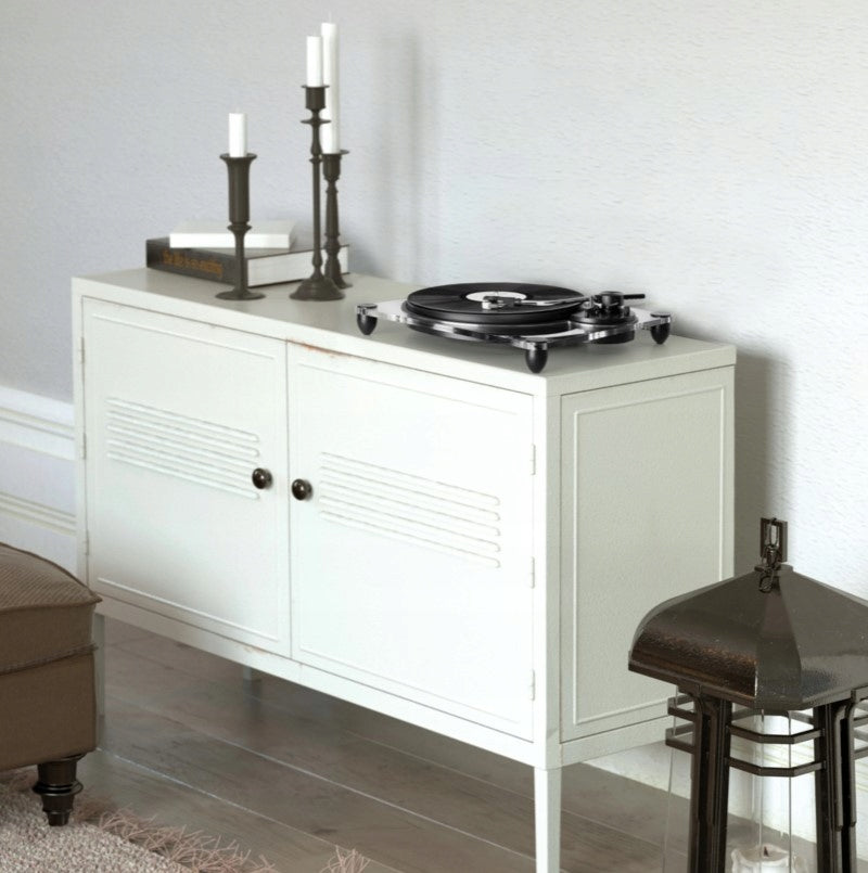 Pureness Turntable with magnetic insert, transparent acrylic case Brand Auna
