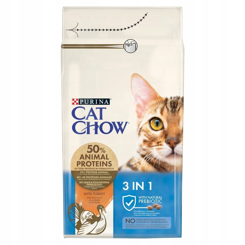 Purina Cat Chow 3 in 1 Special Care Turkey 15kg Manufacturer code 7613034153746