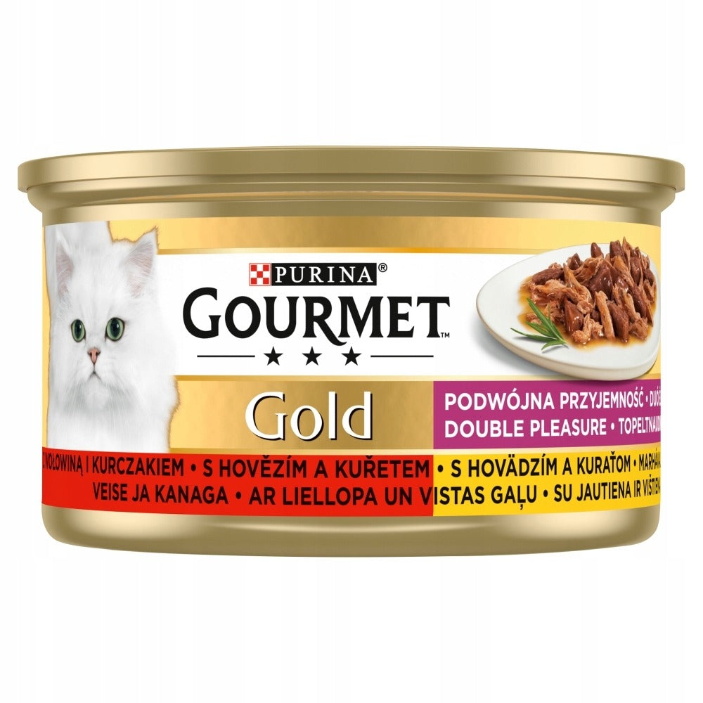 Purina GOURMET GOLD beef and chicken in sauce 85g