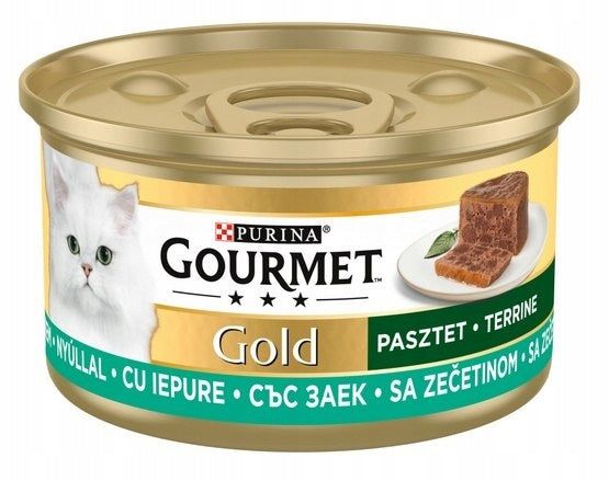 Purina GOURMET GOLD pate with rabbit pieces 85g Manufacturer code PURINA Gourmet Gold karma mokra dla kota