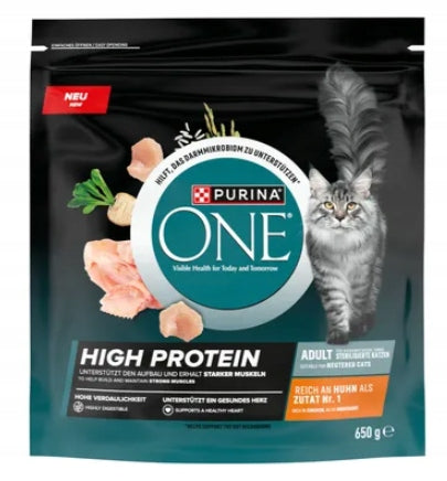 Purina ONE 650g High Protein Chicken Animal Protein