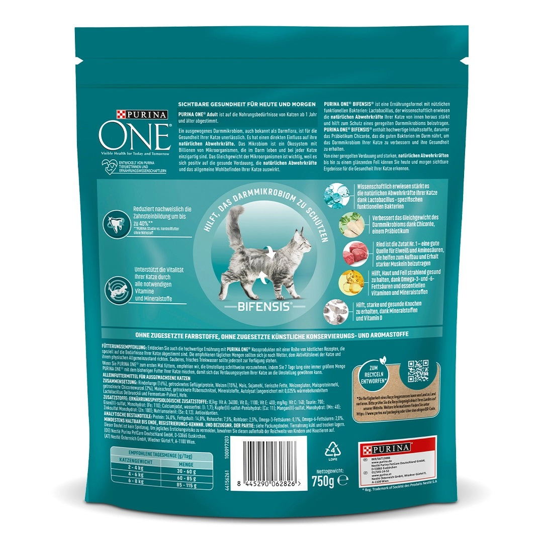 Purina ONE beef dry food 0,75 kg Packaging status original