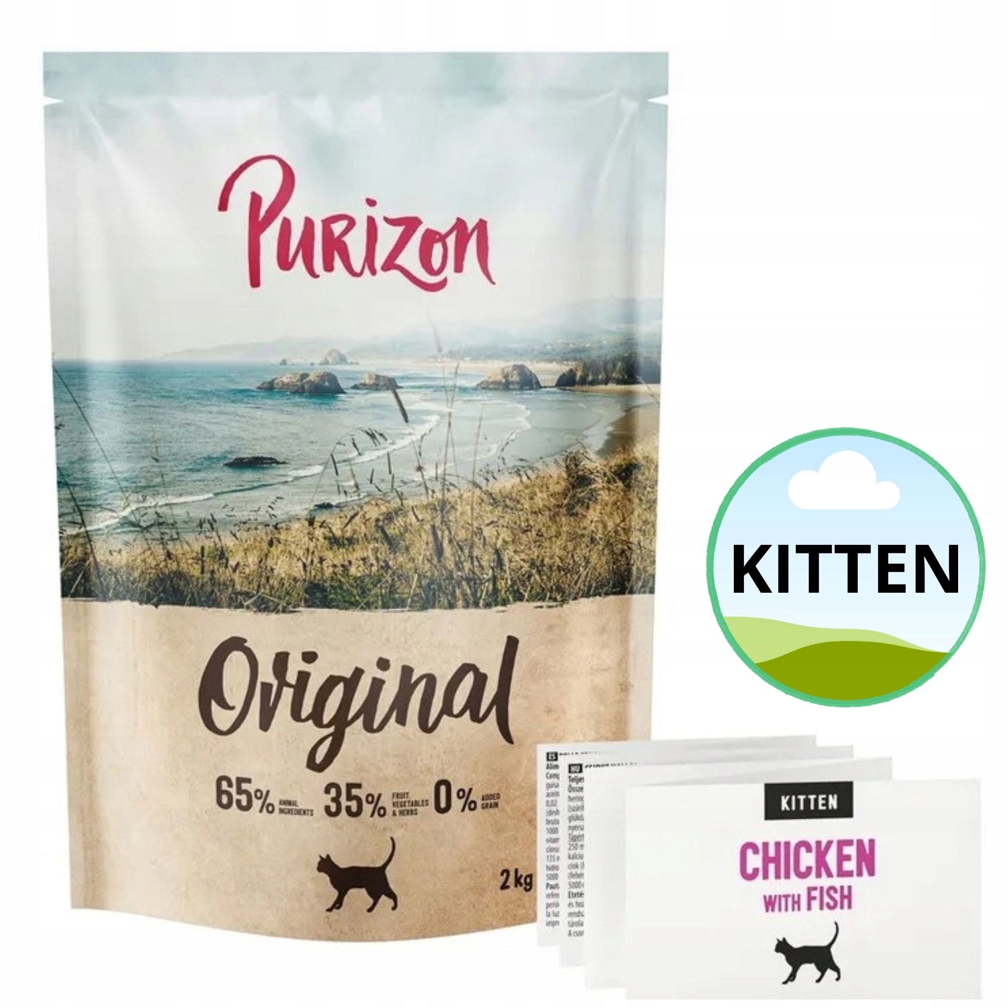 Purizon KITTEN CHICKEN AND FISH dry cat food 2kg Original