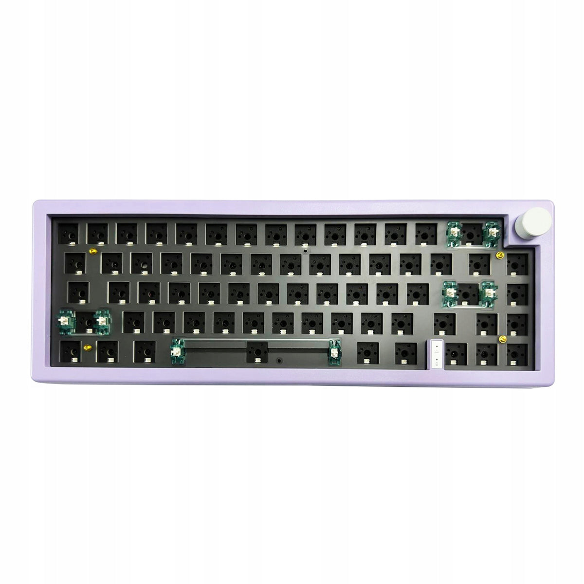 Purple GMK67 65% DIY Kit Hotswap RGB Wireless 2.4 G Mechanical Keyboard