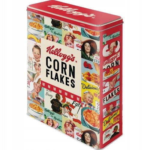 Metalinė skardinė / XL / 3D Kellogg's Corn Flakes Collage
