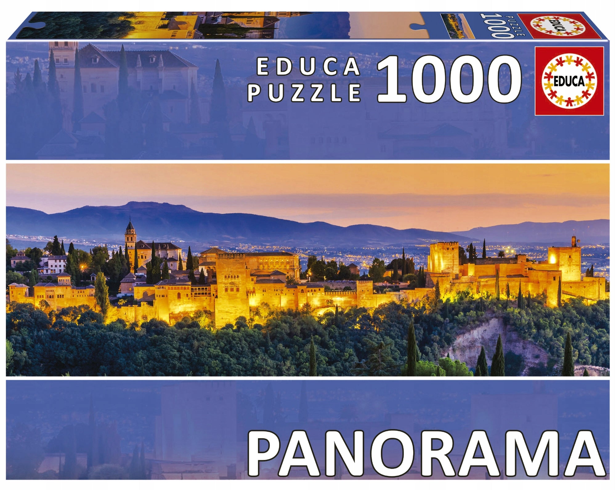 Puzzle Educa Alhambra, Granada, 1000 Teile. 