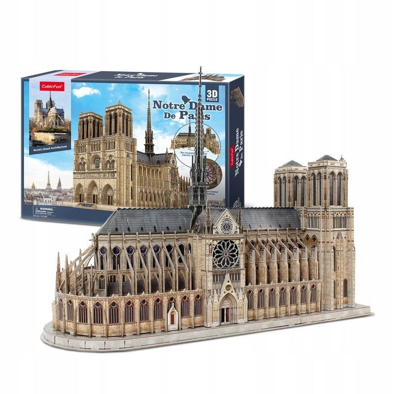 3D dėlionė Noterdamo katedra CubicFun, 293 d.