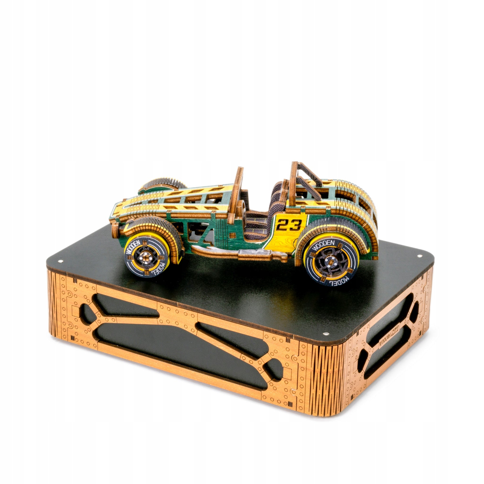 Medinis konstruktorius Wooden city Roadster Limited Edition, 115 d.