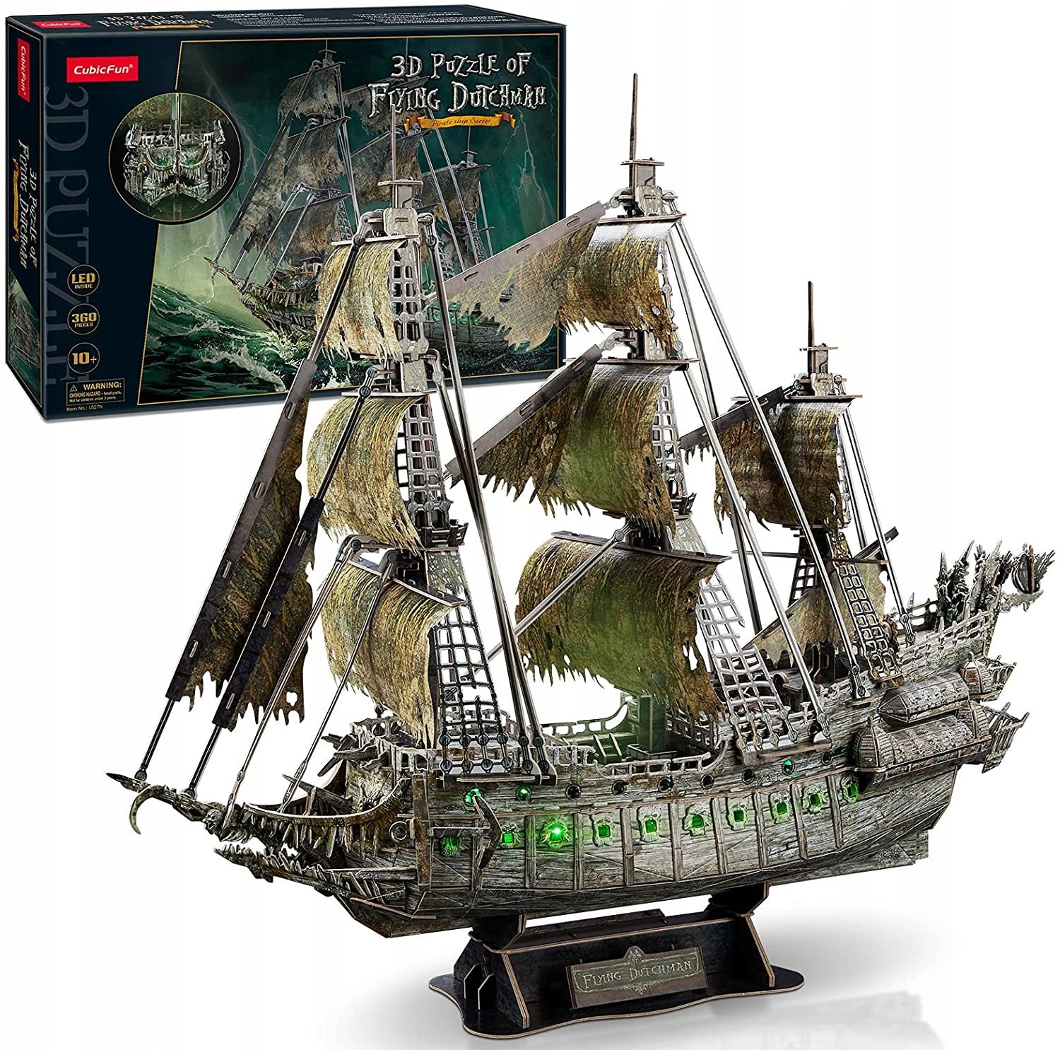 3D-Puzzle mit LED Cubicfun „Fliegender Holländer“ 