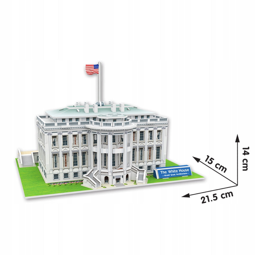 3D-Puzzle CubicFun „Das Weiße Haus“, 65 Teile 