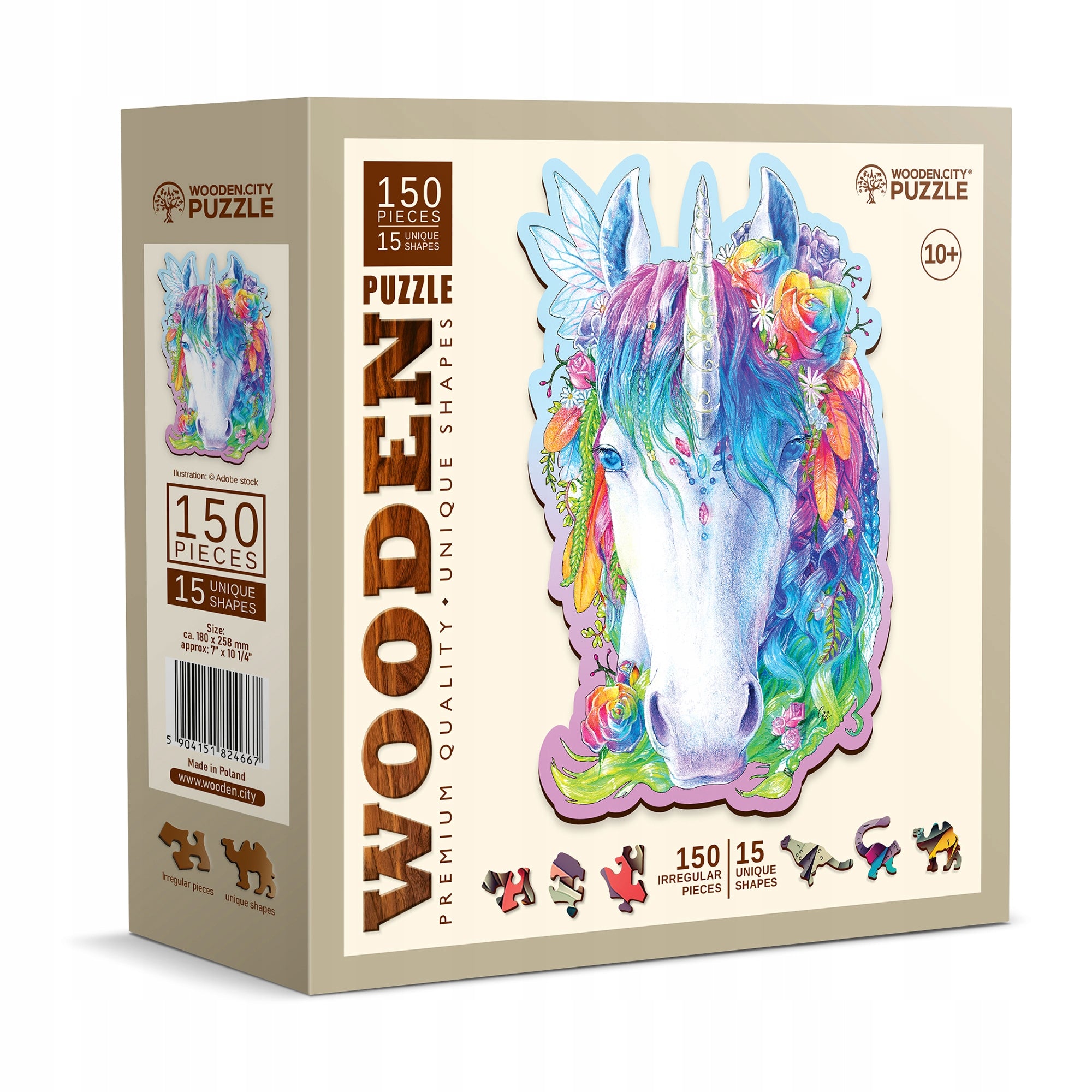 Holzpuzzle Einhorn, 150 T. 