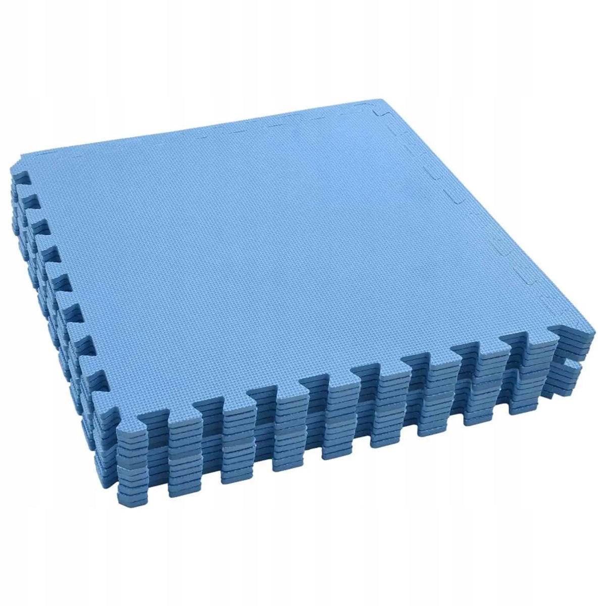 Puzzle EVA Exercise Mat - Blue, Waterproof, Perfect for Fitness