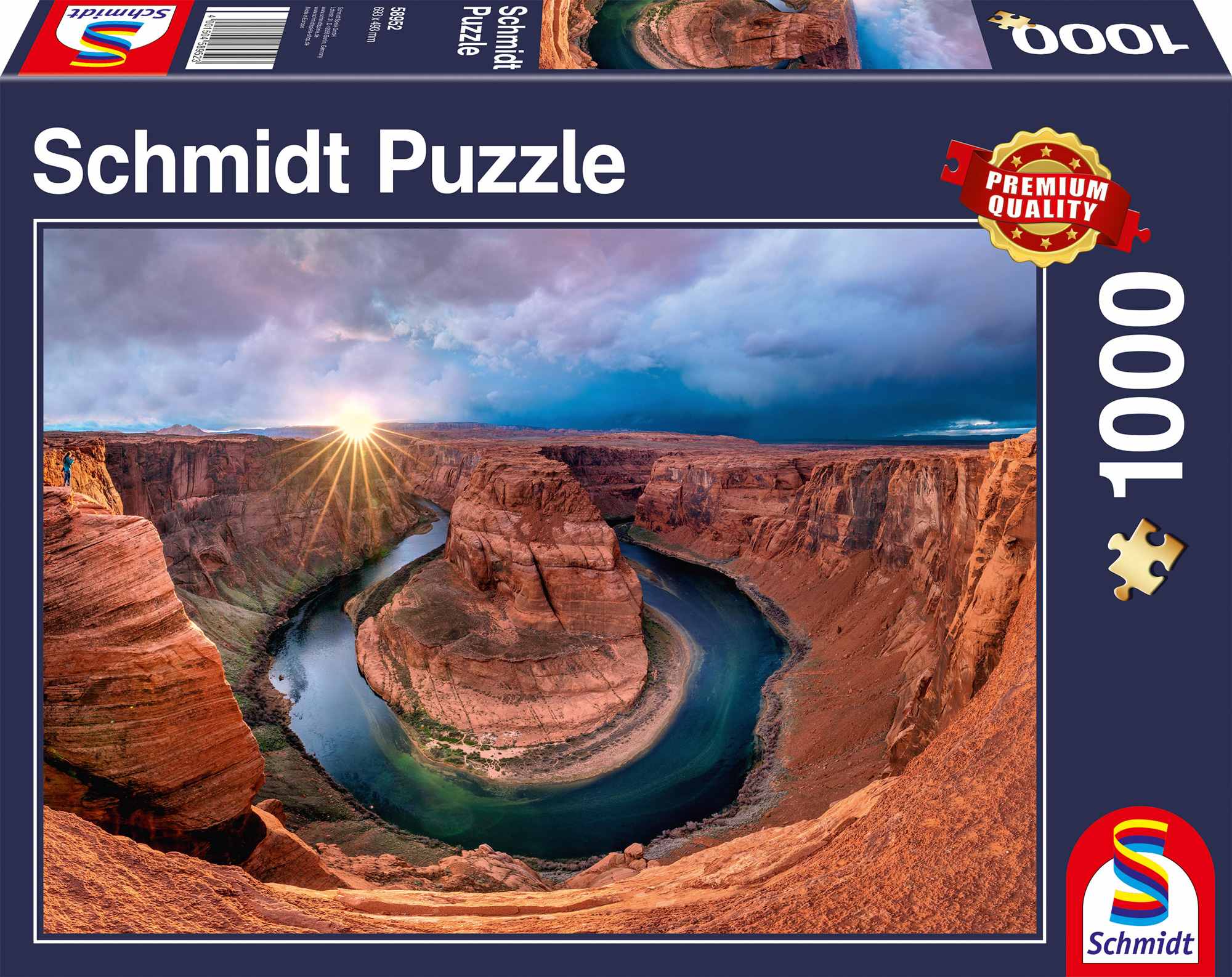 Puzzle Glen Canyon, Horseshoe Bend im Colorado River Schmidt Spiele 1000 d. 
