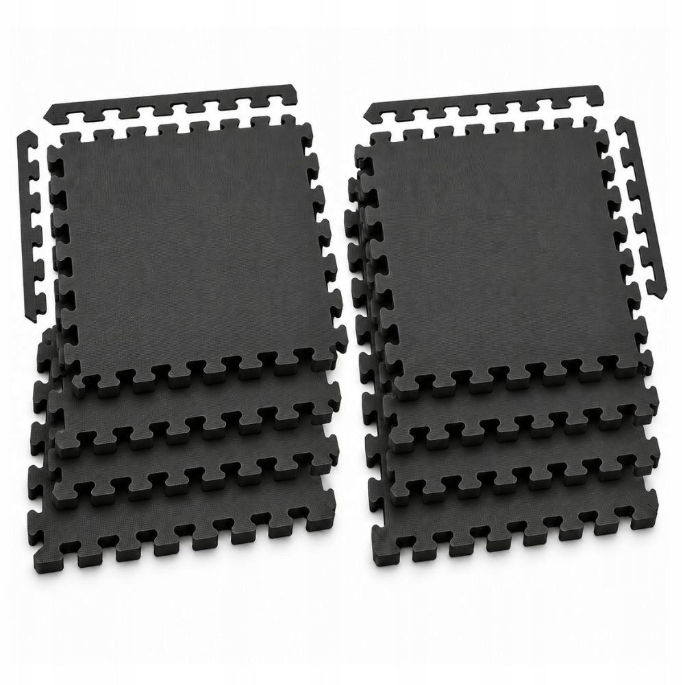 Puzzle Mat Under Exercise Equipment Protective Non-Slip 61x61 cm 8 el.