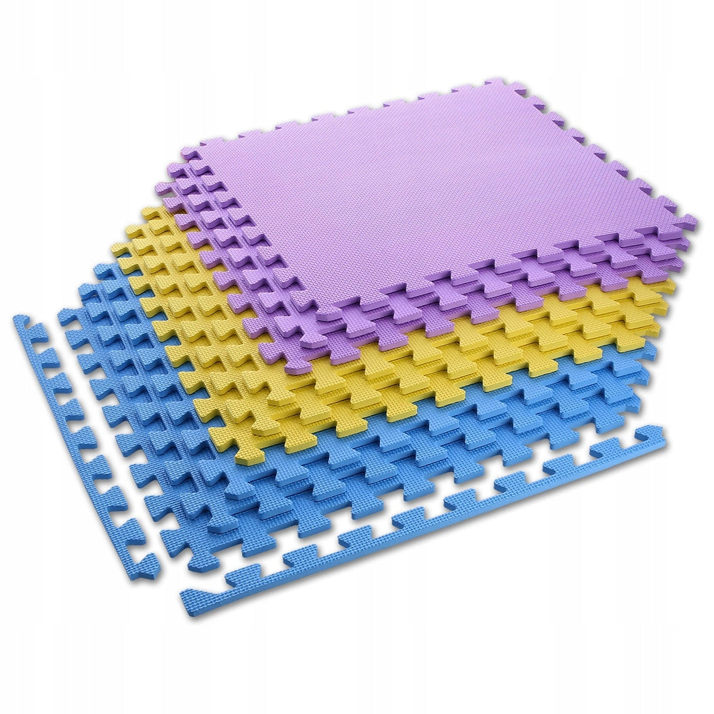 Puzzle Mat Under Exercise Equipment Protective Non-Slip 9 el. 60x60 cm