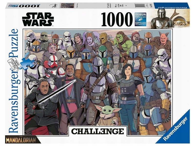 Puzzle mit Figuren Ravensburger Star Wars The Mandalorian Challenge, 1000 d. 