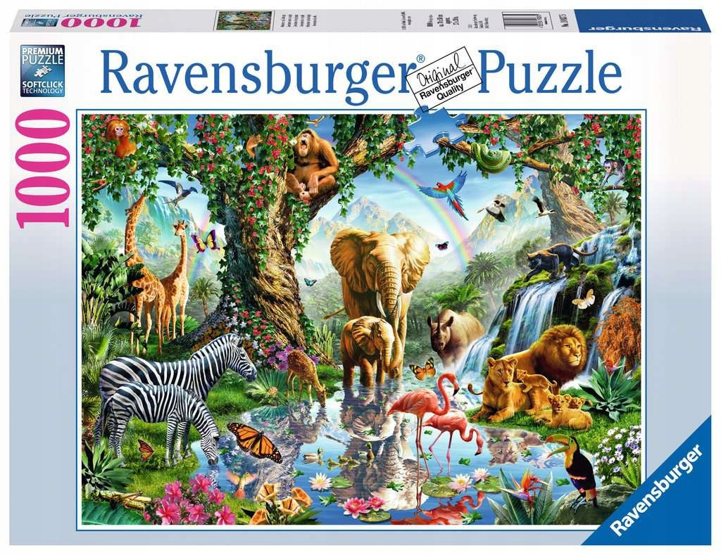 Puzzle Dschungel Ravensburger 19837, 1000 d. 