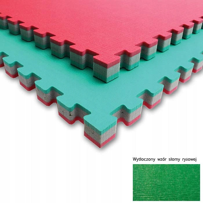 Puzzle mats for Judo training mattress gr. 4cm Color green