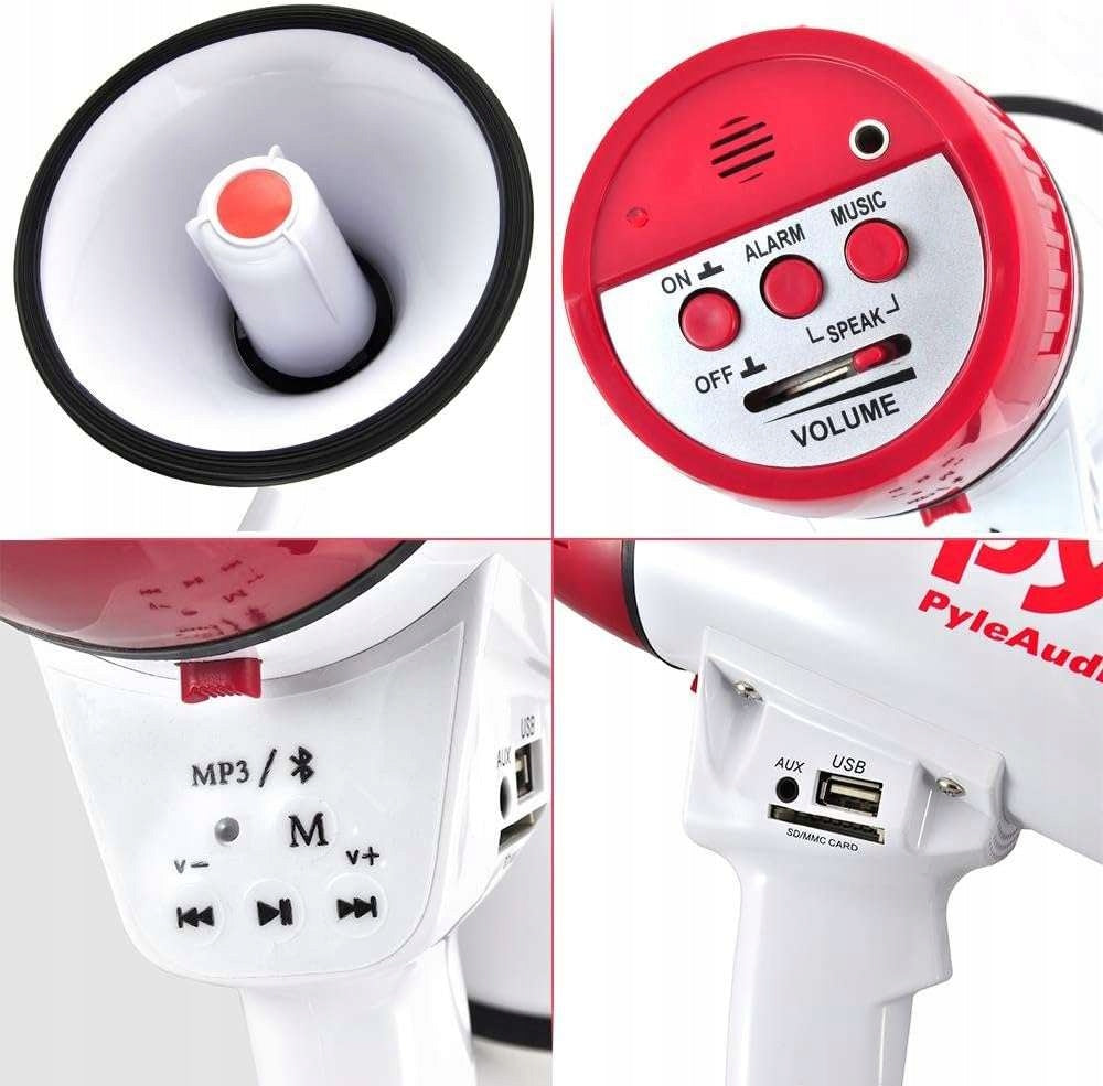 Pyle PMP52BT megaphone Bluetooth 50W, USB, AUX, range 1200m, Model other