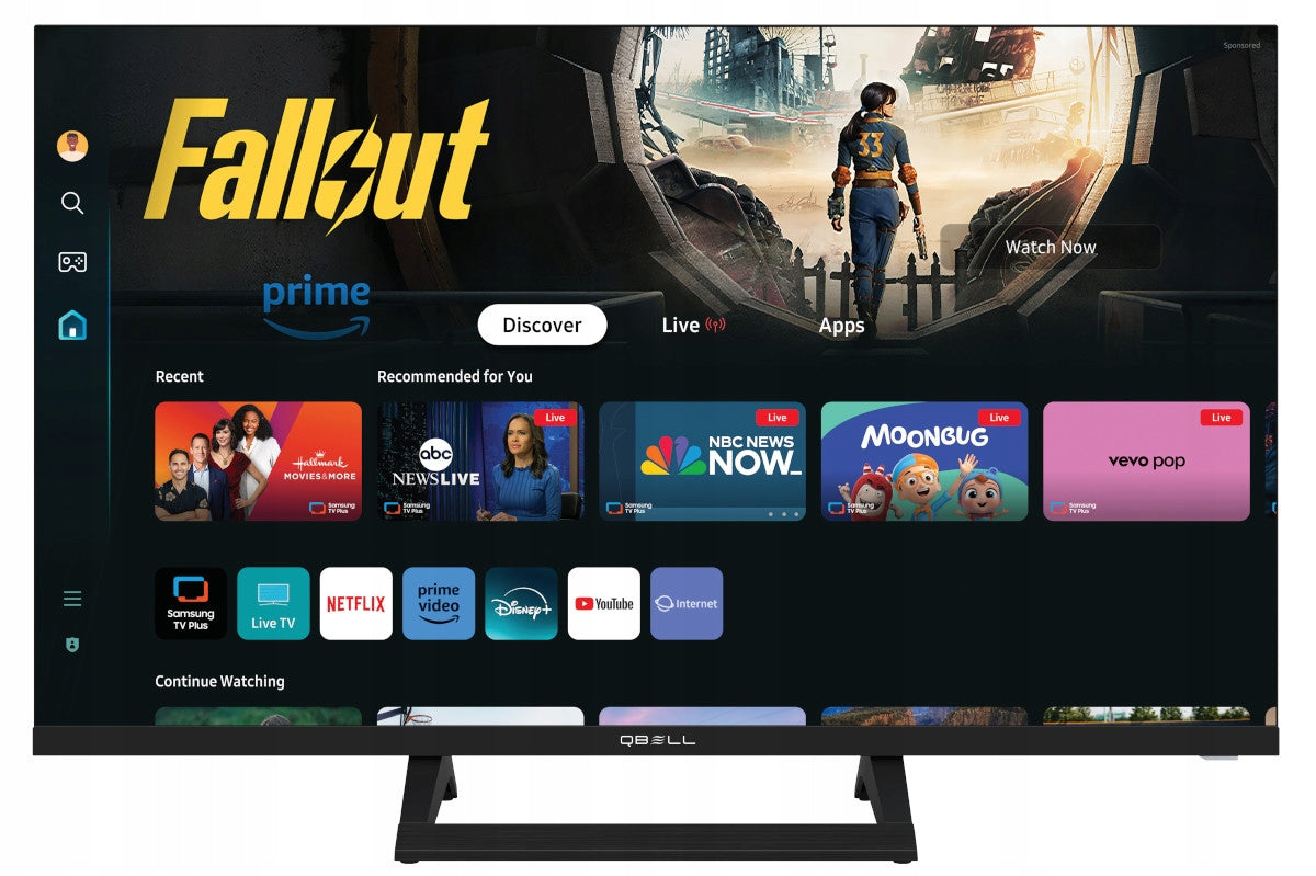 Q.Bell 40” Full HD Smart TV Tizen OS 3×HDMI 2×USB WiFi Bluetooth!
