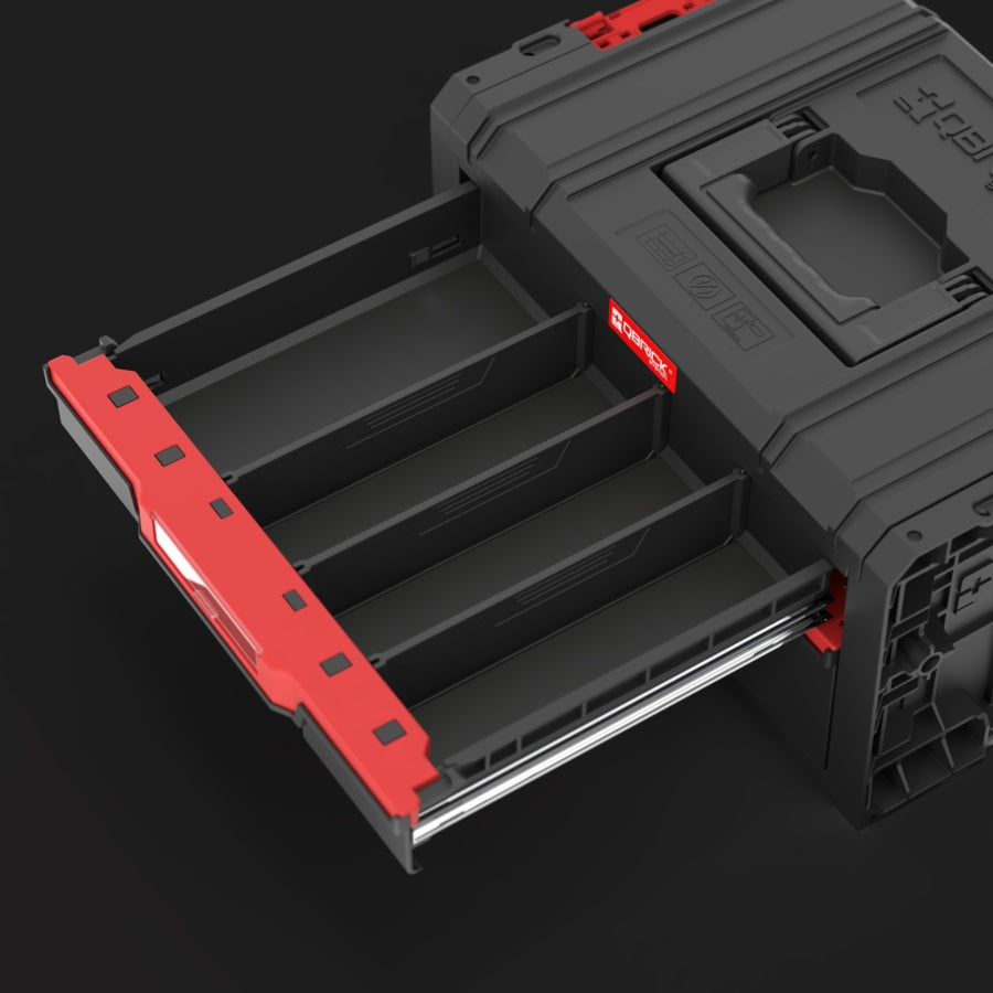 QBRICK SYSTEM PRO Drawer2 Toolbox2.0 Basic toolbox 4,5l+ 9,5l Product height 24.4 cm