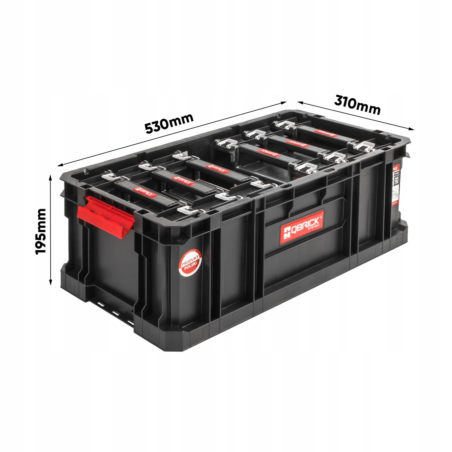 QBRICK SYSTEM TWO BOX 200 + 6x multi organizer Kind carrying case